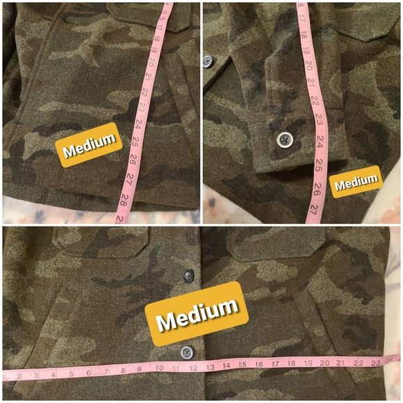 NWT Calvin Klein Wool Blend Camo Jacket - Picture 12 of 14